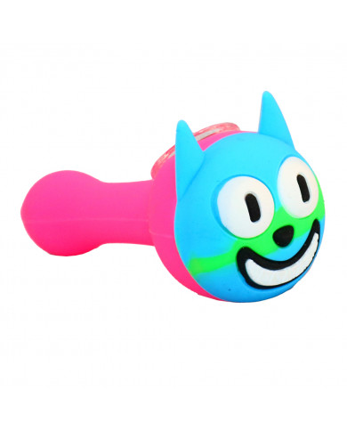 Pipa Silicona Gato Sonriente - (SLP20) Pipa Silicona Gato Sonriente - (SLP20)