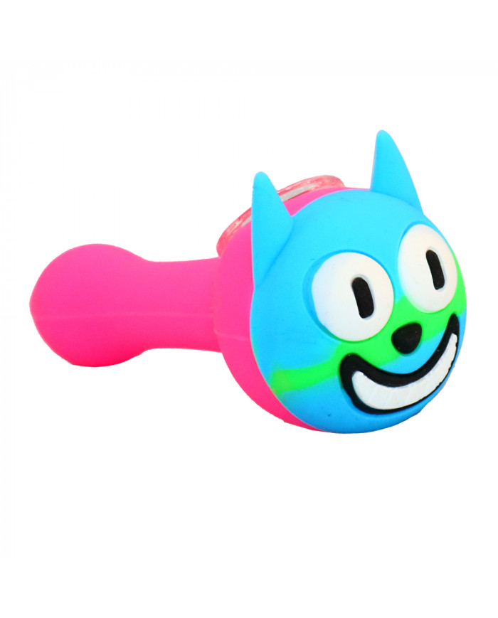 Pipa Silicona Gato Sonriente - (SLP20)