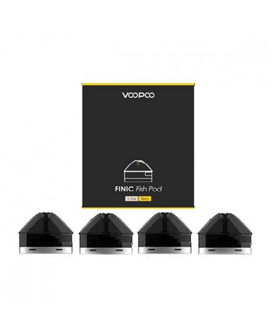 Voopoo - Finic Fish Pod Cartridge - 1.7ml Black (Pack x4)