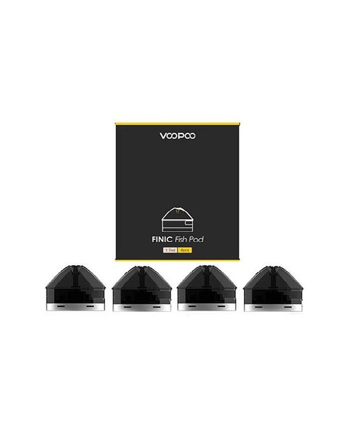 Voopoo - Finic Fish Pod Cartridge - 1.7ml Black (Pack x4)