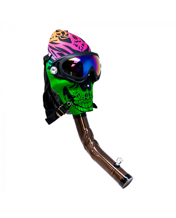 Pipa Silicona mascara de esqueleto (SLB43)