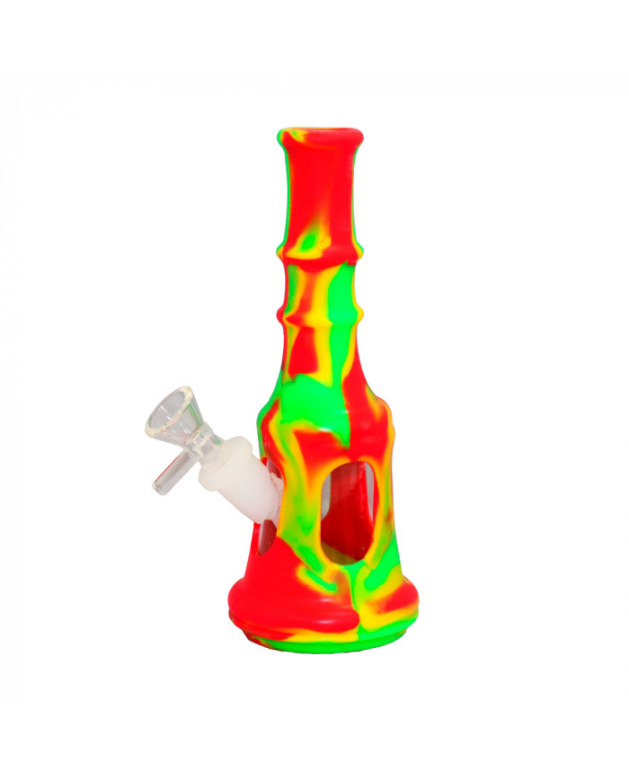 Silicone Glass Mini Bong - (SLB28)