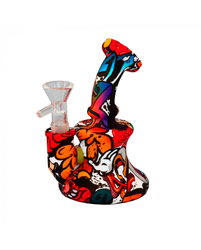 Silicone Banger Printing Bong - (SLB53) Silicone Banger Printing Bong - (SLB53)
