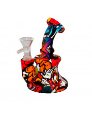 Silicone Banger Printing Bong - (SLB53) Silicone Banger Printing Bong - (SLB53)