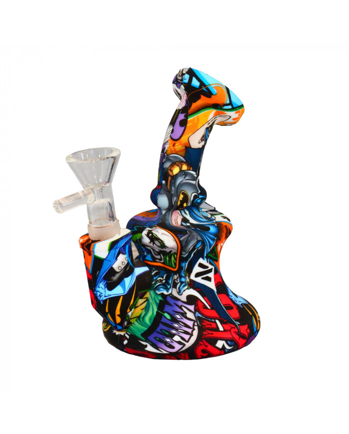 Silicone Banger Printing Bong - (SLB53) Silicone Banger Printing Bong - (SLB53)
