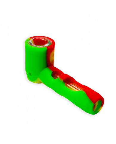 Pipa Silicona Grande - Vidrio (SLP5) Pipa Silicona Grande - Vidrio (SLP5)