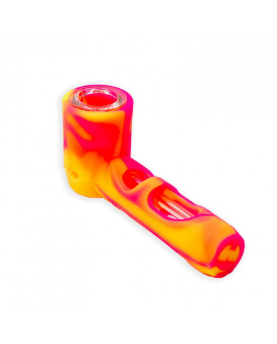 Pipa Silicona Grande - Vidrio (SLP5) Pipa Silicona Grande - Vidrio (SLP5)