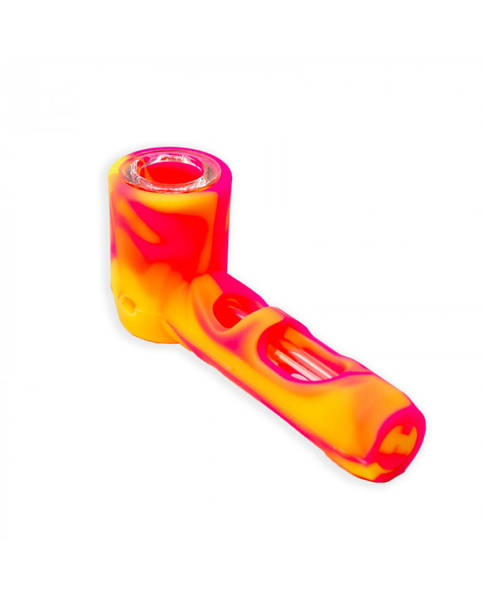 Pipa Silicona Grande - Vidrio (SLP5) Pipa Silicona Grande - Vidrio (SLP5)