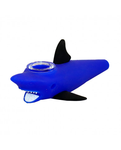 Pipa Silicona Tiburon Vidrio (SLP23) Pipa Silicona Tiburon Vidrio (SLP23)