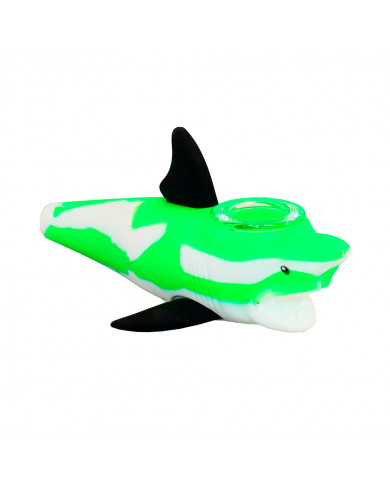 Pipa Silicona Tiburon Vidrio (SLP23) Pipa Silicona Tiburon Vidrio (SLP23)