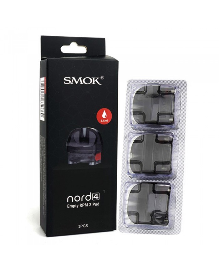 Smok - Nord 4 (80w) Empty RPM 2 Pod (Pack x3) - Translucent Black